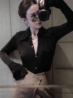 Áo sơ mi nhúng dài tay