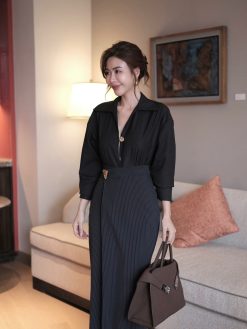 Áo sơ mi cổ bẻ khuy đồng