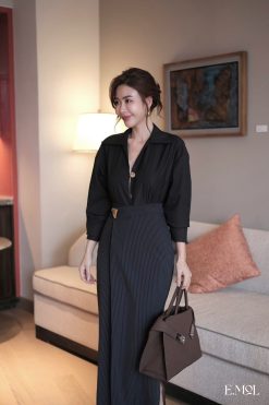 Áo sơ mi cổ bẻ khuy đồng