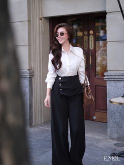 Áo sơ mi cổ nhọn