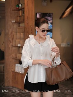 Áo sơ mi CỔ CUỐN BÈO