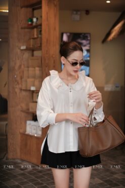 Áo sơ mi CỔ CUỐN BÈO