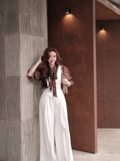 Yếm quần dây phối 2 cúc phom suông